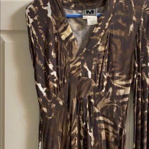 Franco mirabelki animal print dress